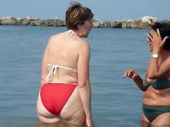 Mature PAWG With Her Soft Ass Bulging Out Of Her Bikini