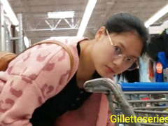 Thin pregnant asian upskirt