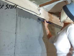 Hot Youtuber Biker Stuff - Nice big nipples in white t-shirt