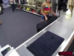 Natural tits chinese chick tries to sell her kit and ends up banged