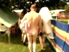 Breast amputee bride in nudism camp 1