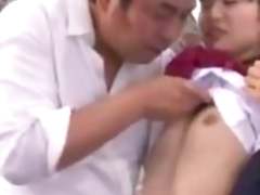 Early morning in Japan on the train