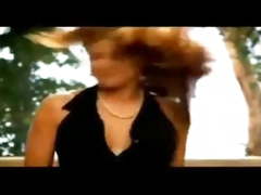 Carmen Electra strip aerobics black dress