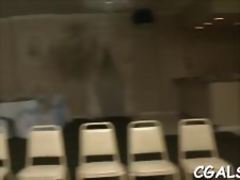 Raunchy fellatio with strippers