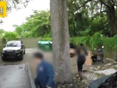 Busty blonde milf gives head to big dong in truck