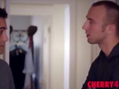 Lonely brunette with trimmed cunt enjoys a balls deep nailing by her super horny stepdad