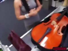 Filthy and sexy Brazilian woman suck cock and fucked on the desk